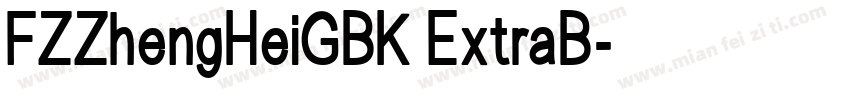 FZZhengHeiGBK ExtraB字体转换